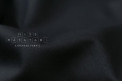 DEADSTOCK Japanese Fabric Rayon Blend Twill - dark navy blue - 50cm