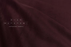 DEADSTOCK Japanese Fabric Corduroy - wine - 50cm