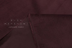 DEADSTOCK Japanese Fabric Corduroy - wine - 50cm