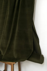 DEADSTOCK Japanese Fabric Velveteen - forest green - 50cm