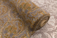 Japanese Fabric Corduroy Paisley - B - 50cm