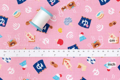 Japanese Fabric Onsen Hot Spring Bears - B - 50cm