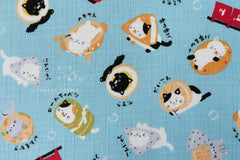 Japanese Fabric Oden Cats - C - 50cm