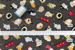 Japanese Fabric Oden Cats - E - 50cm