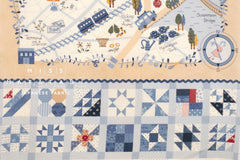 Japanese Fabric American Country Quilt Town - panel