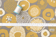 Japanese Fabric Corduroy Lotus - D - 50cm