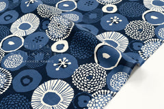 Japanese Fabric Corduroy Lotus - C - 50cm