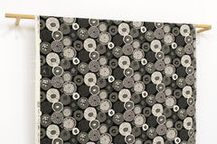 Japanese Fabric Corduroy Lotus - B - 50cm