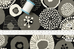 Japanese Fabric Corduroy Lotus - B - 50cm