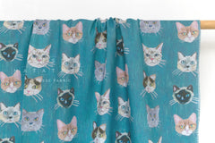 Japanese Fabric Colin Cat - B - 50cm
