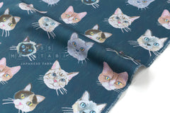 Japanese Fabric Colin Cat - C - 50cm