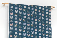 Japanese Fabric Colin Cat - C - 50cm