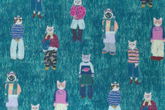 Japanese Fabric Neco Cat - E - 50cm