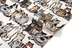 Japanese Fabric Cat Lineup - A - 50cm