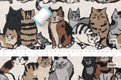 Japanese Fabric Cat Lineup - A - 50cm