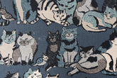 Japanese Fabric Cat Lineup - E - 50cm