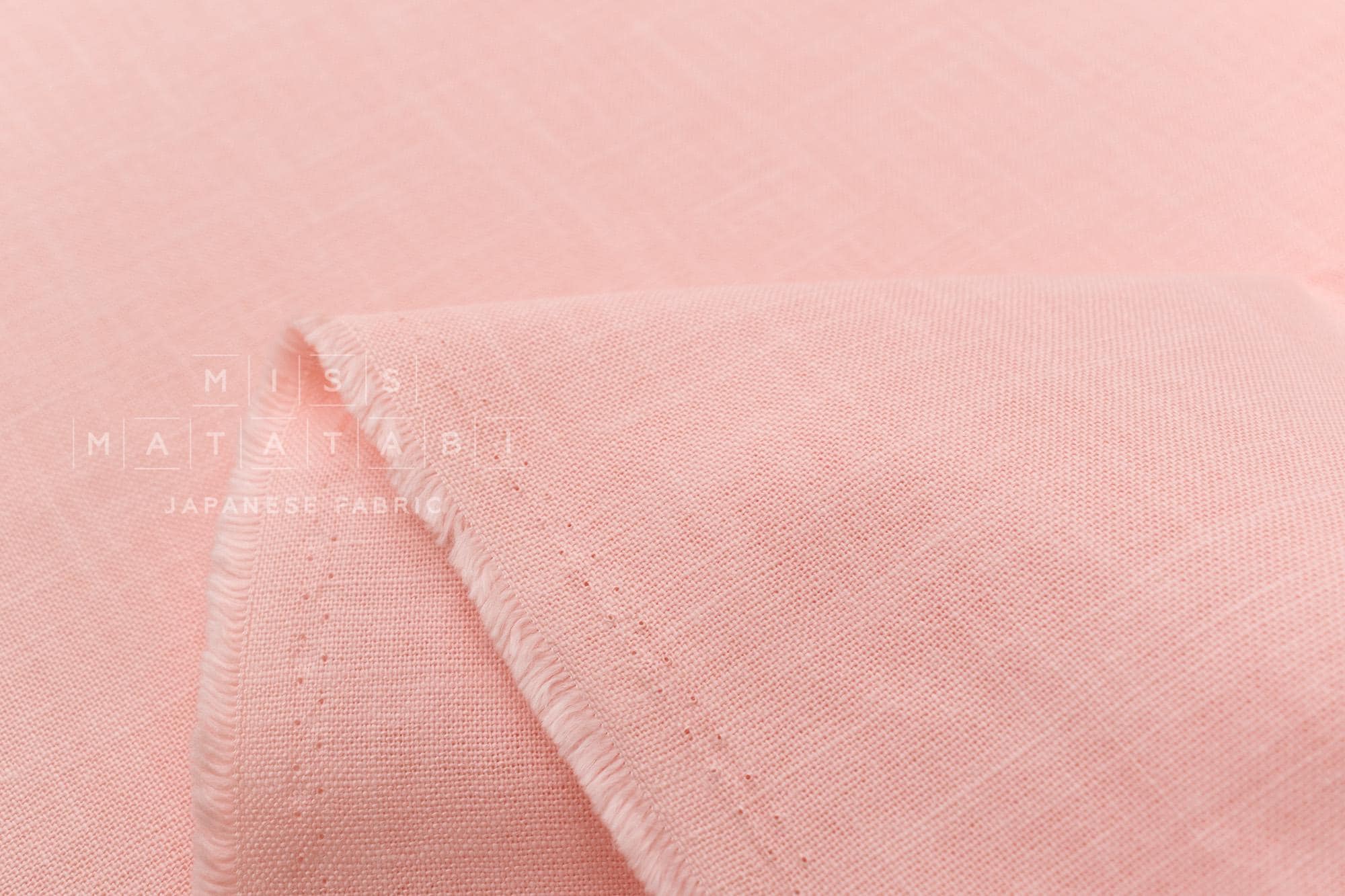 Shokunin Collection Hand-printed Japanese Fabric Solids - pink - 50cm