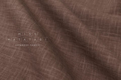 Shokunin Collection Hand-printed Japanese Fabric Solids - chocolate - 50cm
