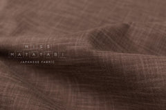 Shokunin Collection Hand-printed Japanese Fabric Solids - chocolate - 50cm