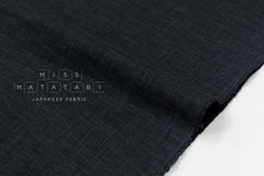 Shokunin Collection Hand-printed Japanese Fabric Solids - charcoal - 50cm