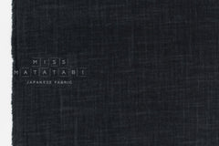 Shokunin Collection Hand-printed Japanese Fabric Solids - charcoal - 50cm