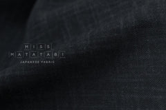 Shokunin Collection Hand-printed Japanese Fabric Solids - charcoal - 50cm