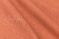 Shokunin Collection Hand-printed Japanese Fabric Solids - orange - 50cm