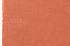 Shokunin Collection Hand-printed Japanese Fabric Solids - orange - 50cm
