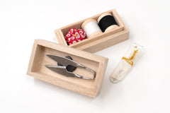 Japanese Hiro Small Sewing Box Kanazawa Seigaiha Waves