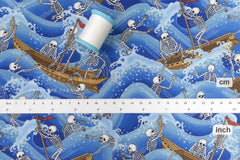 Japanese Fabric Skeletons at Sea - 50cm