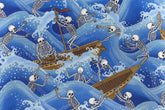 Japanese Fabric Skeletons at Sea - 50cm