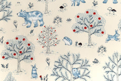 Japanese Fabric Not Scary Bear Forest - cream - 50cm