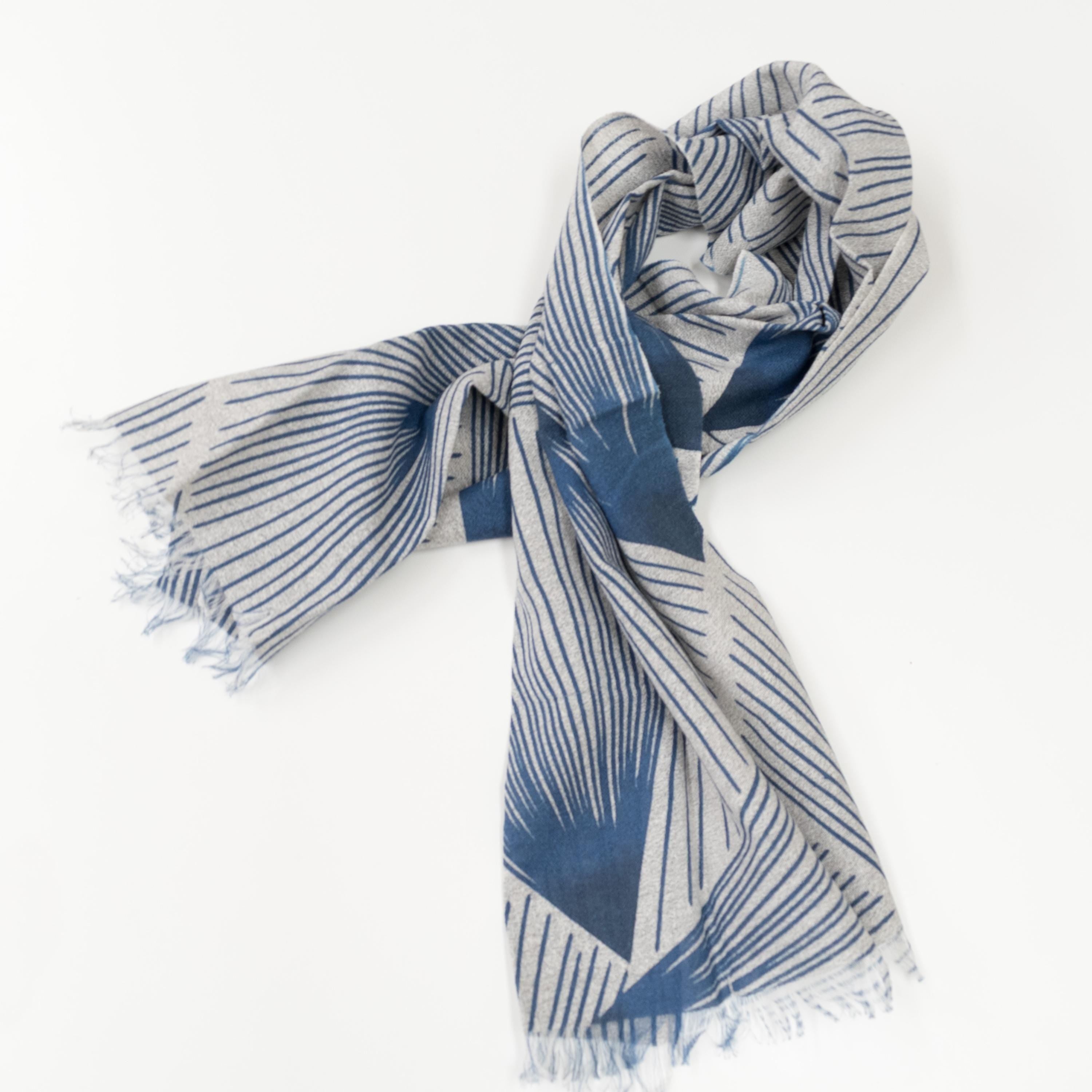 Shokunin Collection Hand-printed Chusen Japanese TEWSEN Tenugui Short Scarf - SATSU SATSU