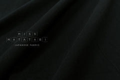DEADSTOCK Japanese Fabric Shokunin Collection Yarn-dyed Kotohiradaki 35 Twill - black - 50cm