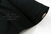 DEADSTOCK Japanese Fabric Shokunin Collection Yarn-dyed Kotohiradaki 35 Twill - black - 50cm