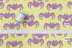 DEADSTOCK Japanese Fabric Sevenberry Crabs - 50cm