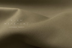 DEADSTOCK Japanese Fabric Rayon Blend Twill - green khaki - 50cm