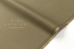 DEADSTOCK Japanese Fabric Rayon Blend Twill - green khaki - 50cm
