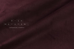DEADSTOCK Japanese Fabric Corduroy - wine - 50cm