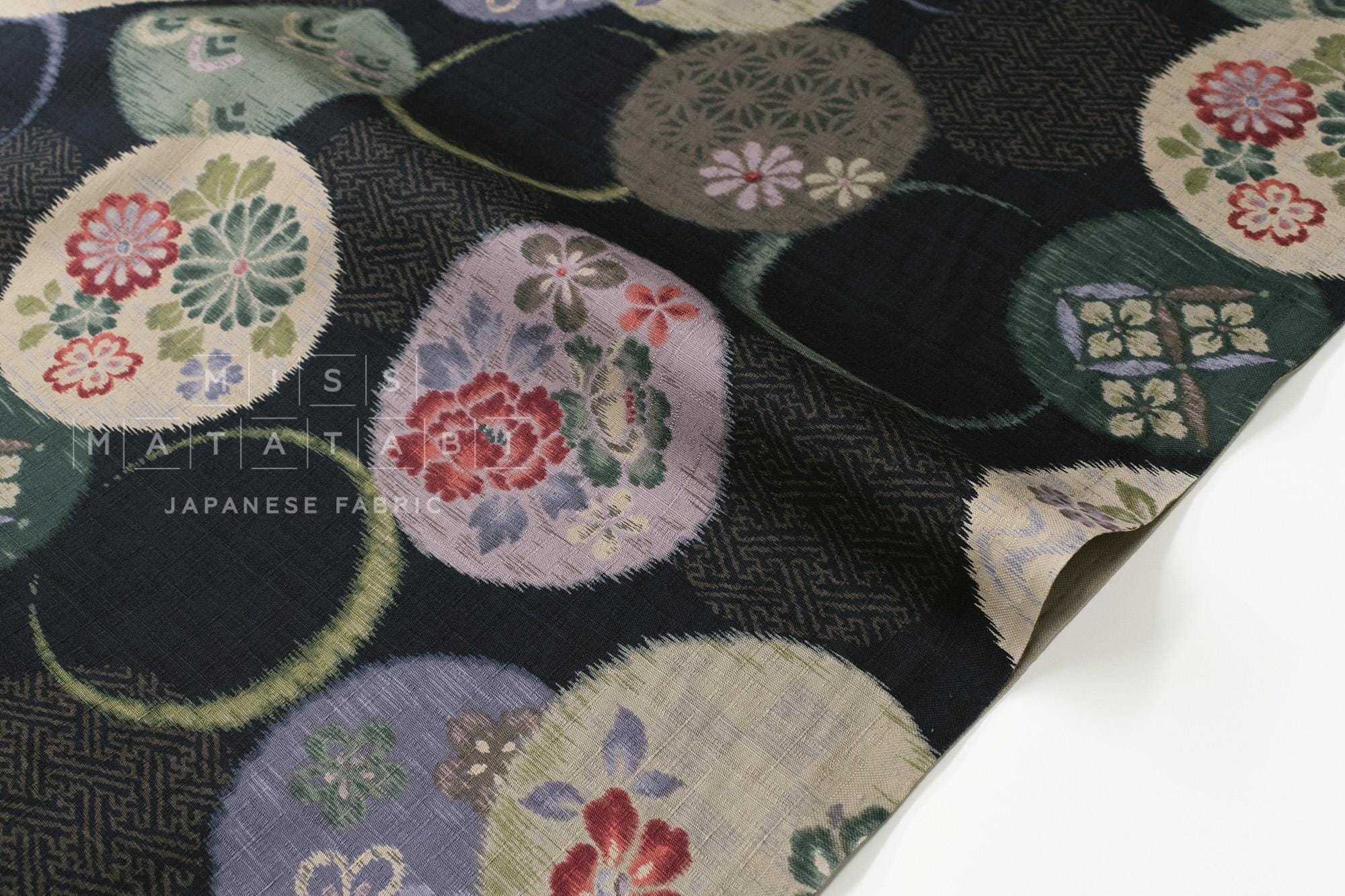 Japanese Fabric Moonlight - C navy - 50cm