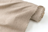 DEADSTOCK Japanese Fabric Yarn Dyed Tiny Gingham - mocha - 50cm