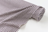 DEADSTOCK Japanese Fabric Yarn Dyed Gingham - purple - 50cm