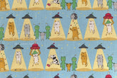 Japanese Fabric Alien Abduction Disco Cats - C - 50cm