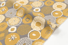 Japanese Fabric Corduroy Lotus - D - 50cm