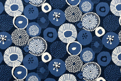 Japanese Fabric Corduroy Lotus - C - 50cm