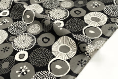 Japanese Fabric Corduroy Lotus - B - 50cm