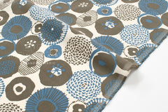 Japanese Fabric Corduroy Lotus - A - 50cm