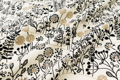 Japanese Fabric Corduroy Zasso Hana - A - 50cm