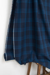 DEADSTOCK Japanese Fabric Yarn Dyed Check - blue - 50cm