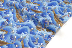 Japanese Fabric Skeletons at Sea - 50cm